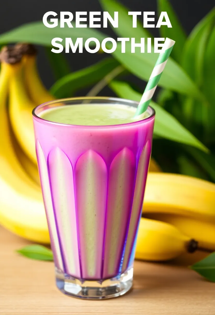 30 Green Tea Recipes for Fat Burning and Wellness - 24. Green Tea and Banana Smoothie