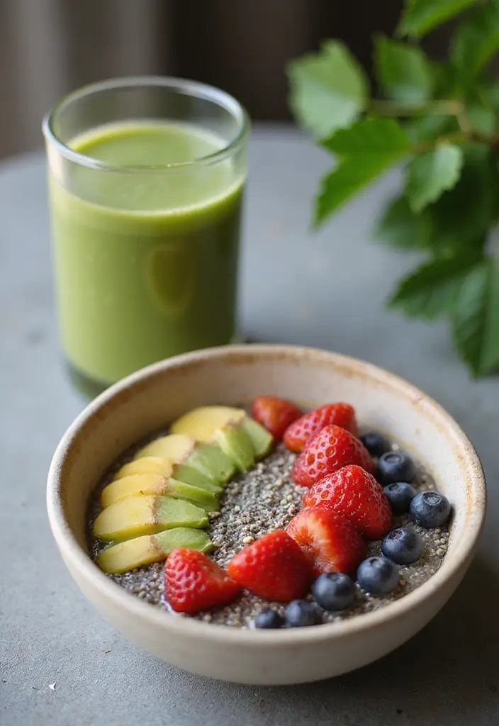 30 Green Tea Recipes for Fat Burning and Wellness - 6. Green Tea Chia Pudding