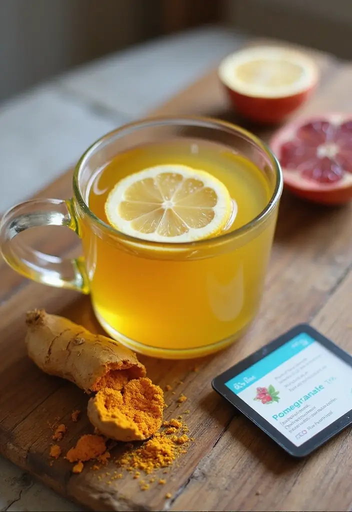30 Herbalife Tea Recipes with Pomegranate Liftoff for a Refreshing Start 196 30 Herbalife Tea Recipes with Pomegranate Liftoff for a Refreshing Start - 30. Golden Turmeric Ginger Tea