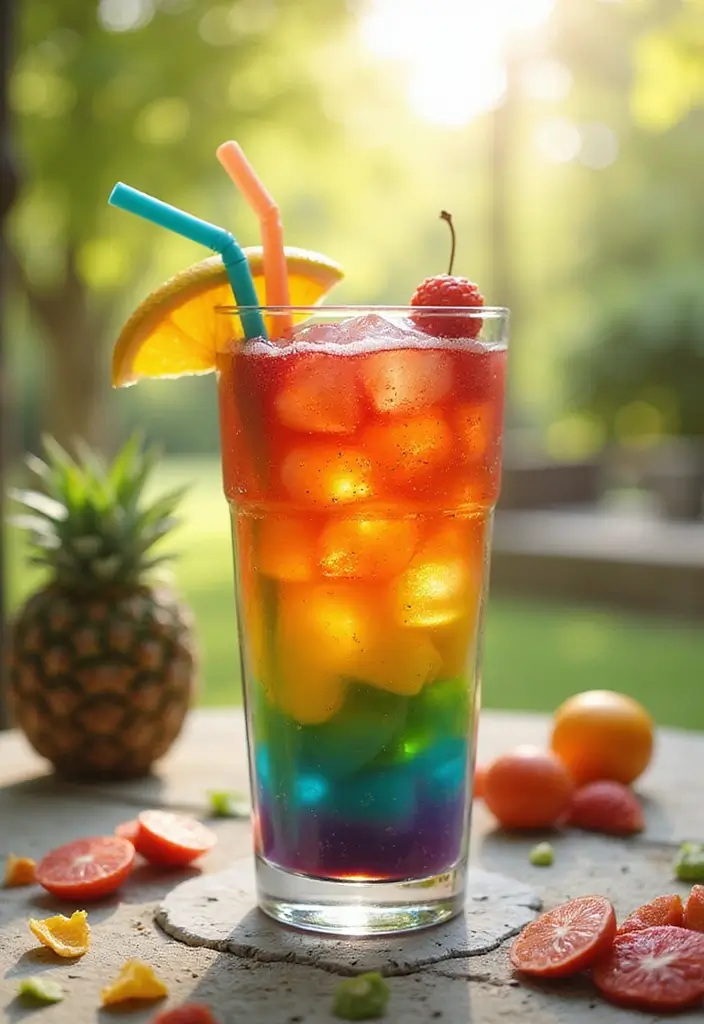 30+ Herbalife Tea Recipes with Rainbow Candy for Sweet Energy 1 30+ Herbalife Tea Recipes with Rainbow Candy for Sweet Energy - 1. Rainbow Burst Herbalife Iced Tea