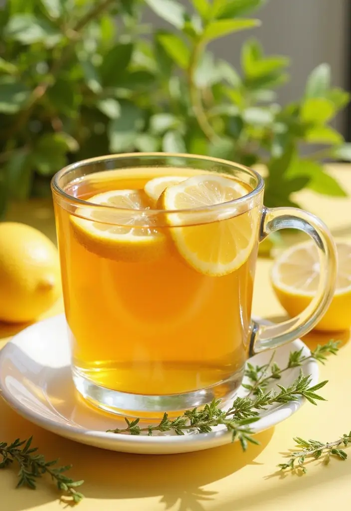 30 Hot Tea Recipes Perfect for a Cozy Tea Party 195 30 Hot Tea Recipes Perfect for a Cozy Tea Party - 29. Thyme Citrus Tea