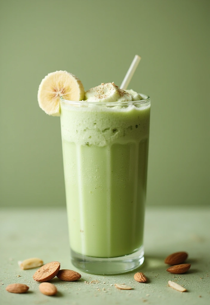 30+ Iced Matcha Tea Recipes for a Cool Energizing Sip 71 30+ Iced Matcha Tea Recipes for a Cool Energizing Sip - 11. Iced Matcha Almond Milkshake