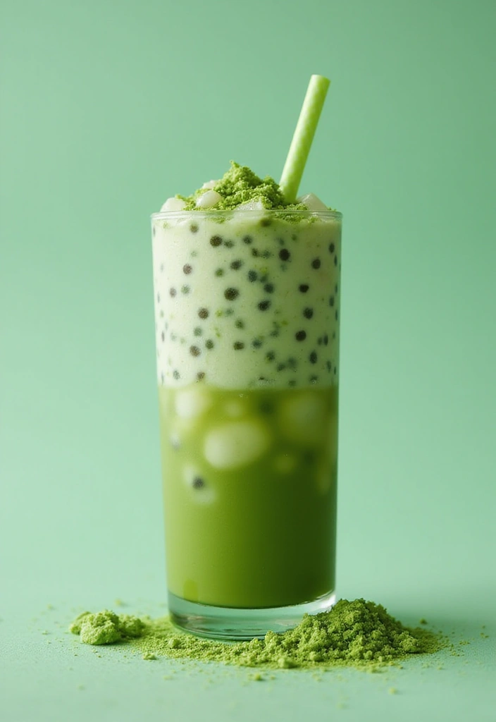 30+ Iced Matcha Tea Recipes for a Cool Energizing Sip 115 30+ Iced Matcha Tea Recipes for a Cool Energizing Sip - 17. Iced Matcha with Boba