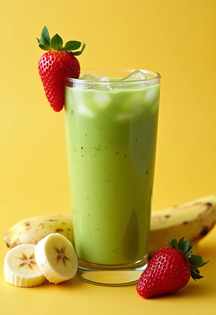 30+ Iced Matcha Tea Recipes for a Cool Energizing Sip 127 30+ Iced Matcha Tea Recipes for a Cool Energizing Sip - 19. Iced Matcha Fruit Smoothie