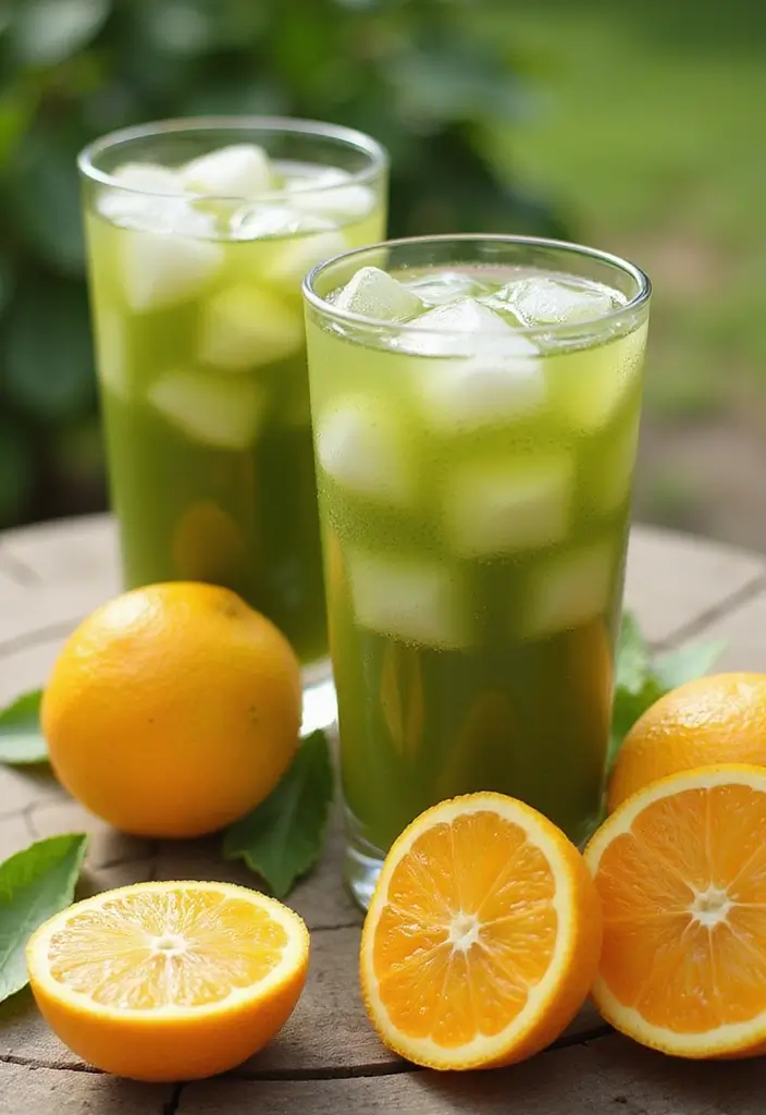 30+ Iced Matcha Tea Recipes for a Cool Energizing Sip 8 30+ Iced Matcha Tea Recipes for a Cool Energizing Sip - 2. Matcha Iced Tea with Citrus Burst