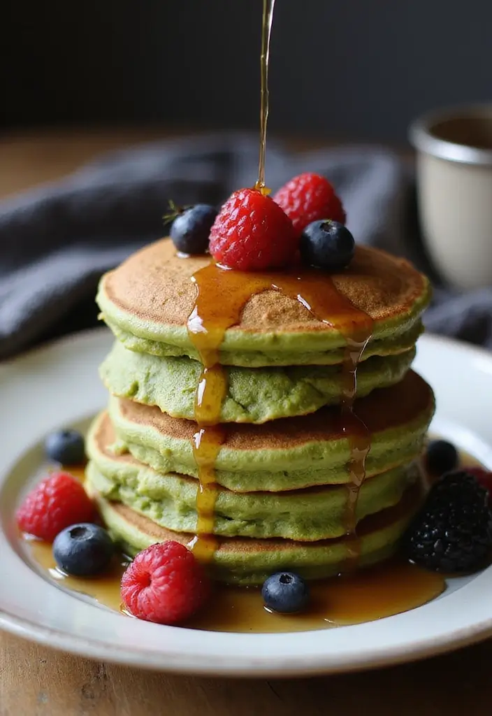 30+ Iced Matcha Tea Recipes for a Cool Energizing Sip 132 30+ Iced Matcha Tea Recipes for a Cool Energizing Sip - 20. Matcha Green Tea Pancakes