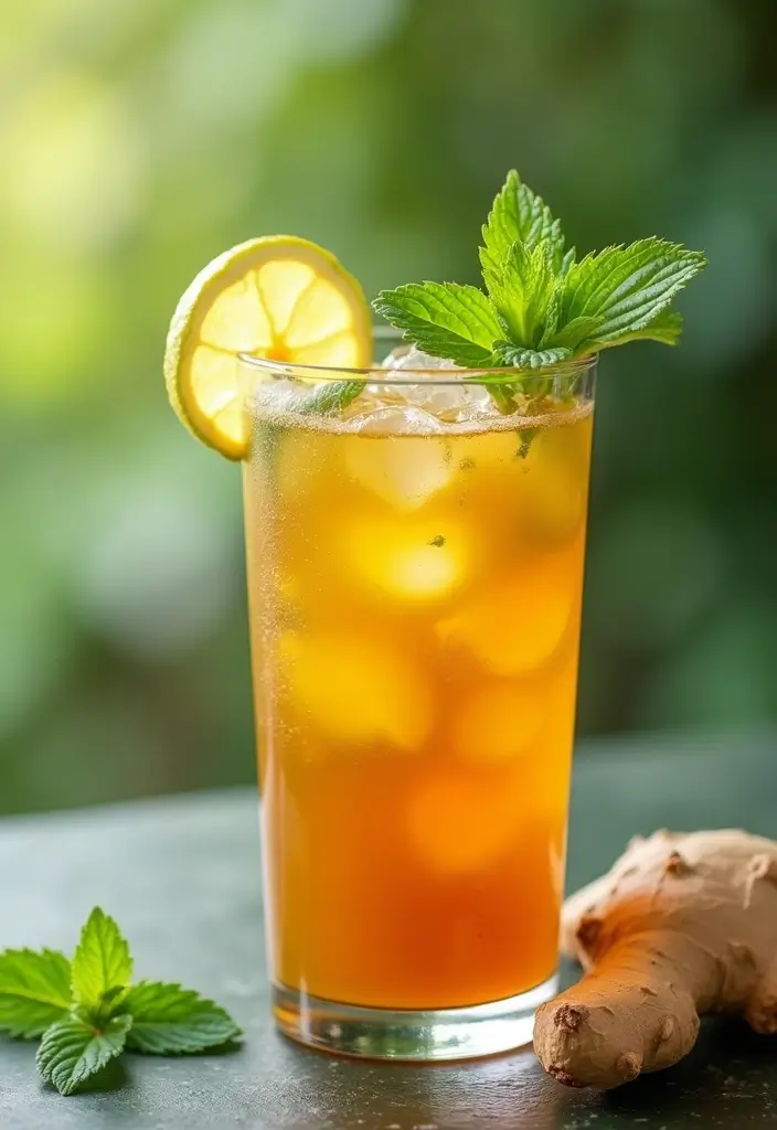 30+ Iced Matcha Tea Recipes for a Cool Energizing Sip 146 30+ Iced Matcha Tea Recipes for a Cool Energizing Sip - 22. Iced Matcha Ginger Tea