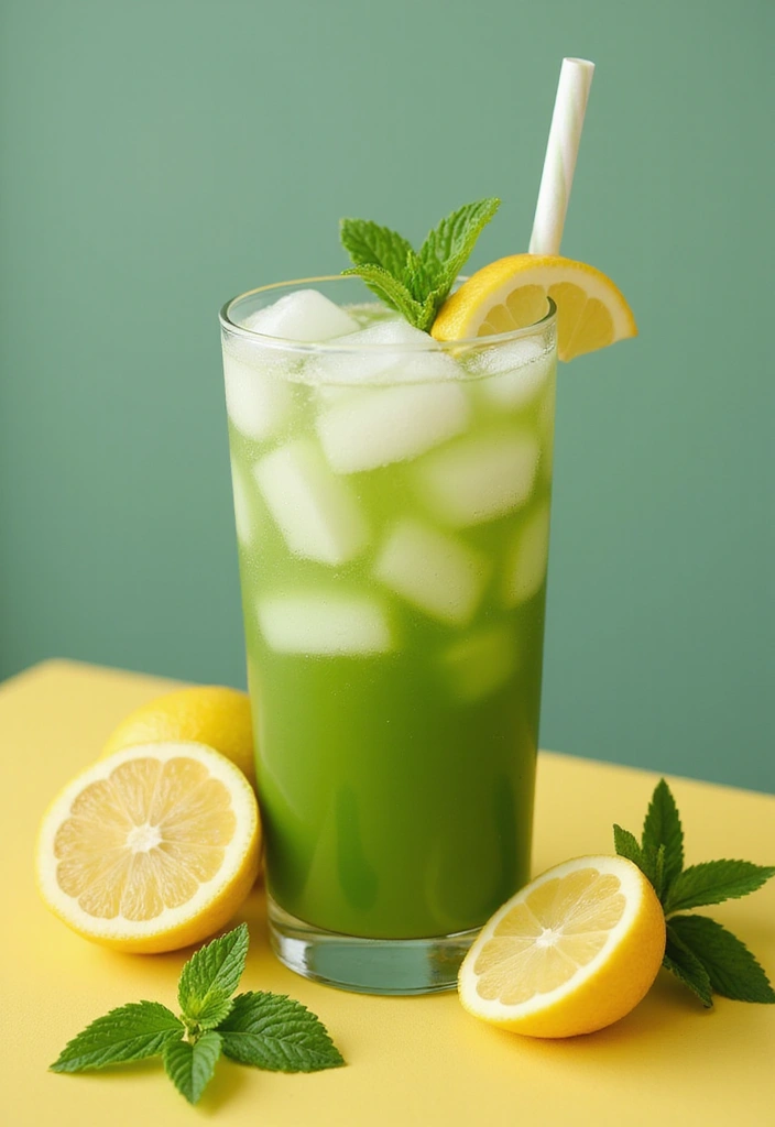 30+ Iced Matcha Tea Recipes for a Cool Energizing Sip 50 30+ Iced Matcha Tea Recipes for a Cool Energizing Sip - 8. Matcha Lemonade