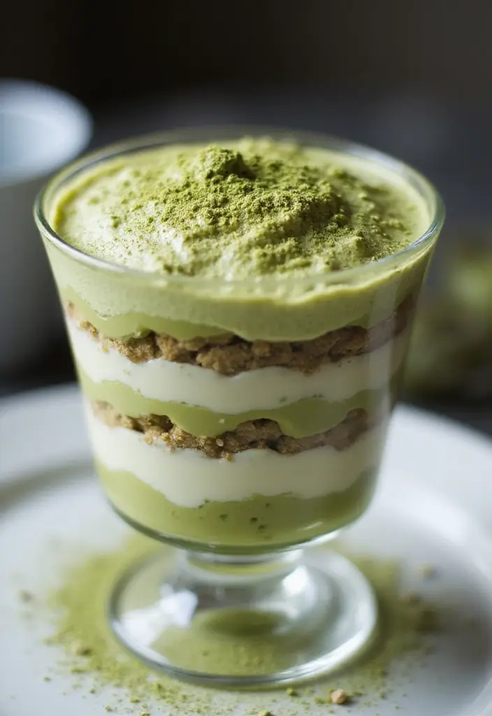 30+ Iced Matcha Tea Recipes for a Cool Energizing Sip 57 30+ Iced Matcha Tea Recipes for a Cool Energizing Sip - 9. Matcha Tea Tiramisu