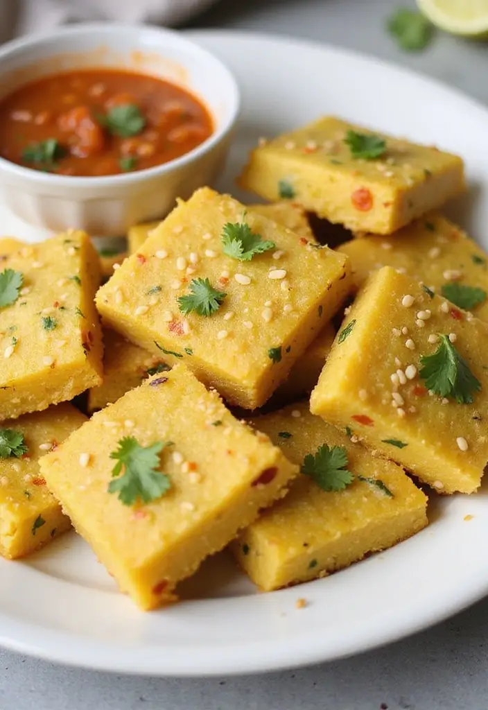 30 Indian Snack Recipes Perfect for Tea Time - 25. Vegetable Dhokla