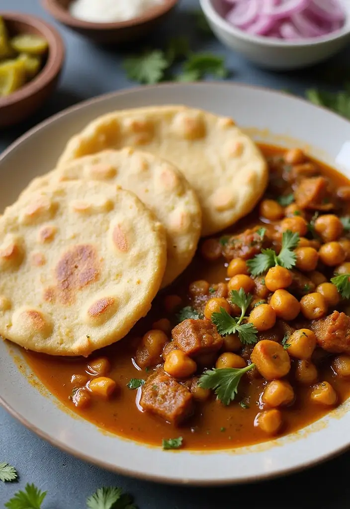 30 Indian Snack Recipes Perfect for Tea Time - 29. Chole Bhature
