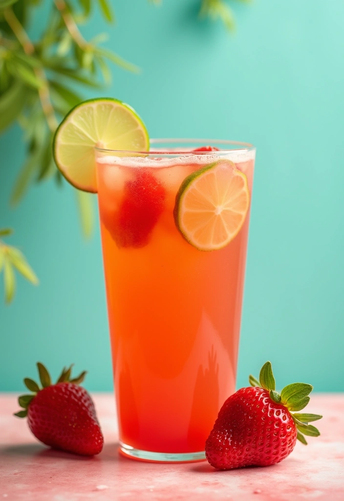 30 Loaded Tea Recipes with Waka Tea for Energy Lovers 107 30 Loaded Tea Recipes with Waka Tea for Energy Lovers - 17. Strawberry Lime Waka Tea