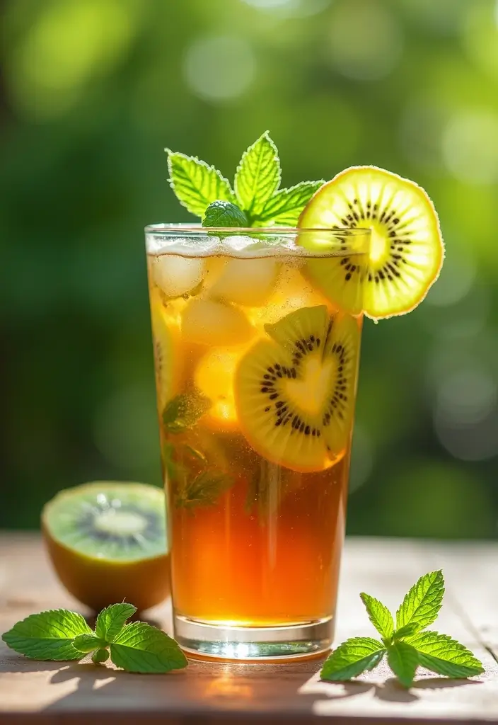 30+ Loaded Tea Recipes without Herbalife for Homemade Refreshment 80 30+ Loaded Tea Recipes without Herbalife for Homemade Refreshment - 14. Kiwi Mint Fusion Tea