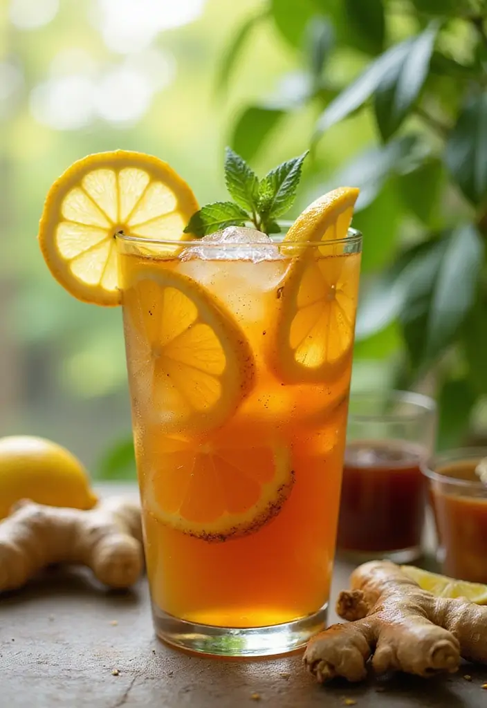 30+ Loaded Tea Recipes without Herbalife for Homemade Refreshment 134 30+ Loaded Tea Recipes without Herbalife for Homemade Refreshment - 24. Spicy Ginger Lemonade Iced Tea