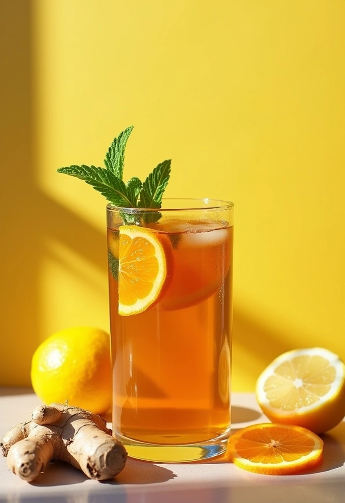 30+ Loaded Tea Recipes without Herbalife for Homemade Refreshment 15 30+ Loaded Tea Recipes without Herbalife for Homemade Refreshment - 3. Ginger Citrus Loaded Tea