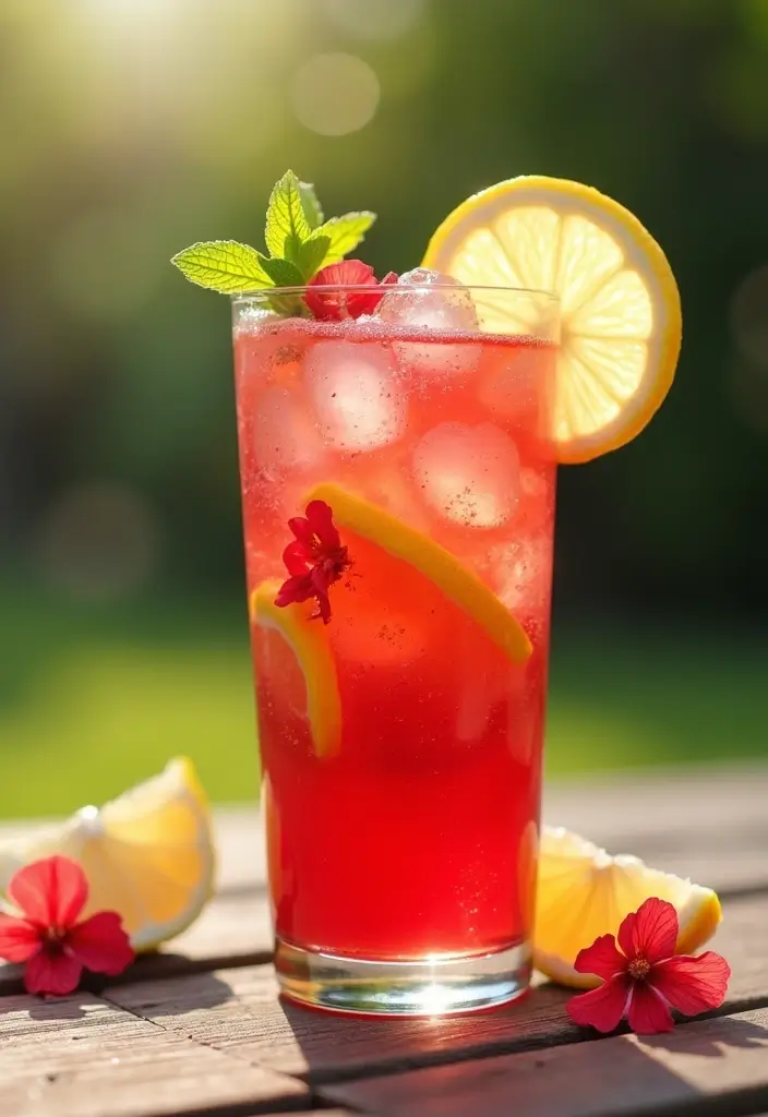 30+ Loaded Tea Recipes without Herbalife for Homemade Refreshment 46 30+ Loaded Tea Recipes without Herbalife for Homemade Refreshment - 8. Sparkling Hibiscus Lemonade Iced Tea