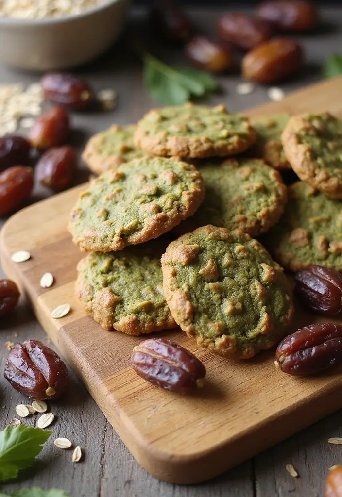 30 Matcha Green Tea Cookies Recipes for a Healthy Treat 69 30 Matcha Green Tea Cookies Recipes for a Healthy Treat - 11. Matcha and Date Energy Cookies