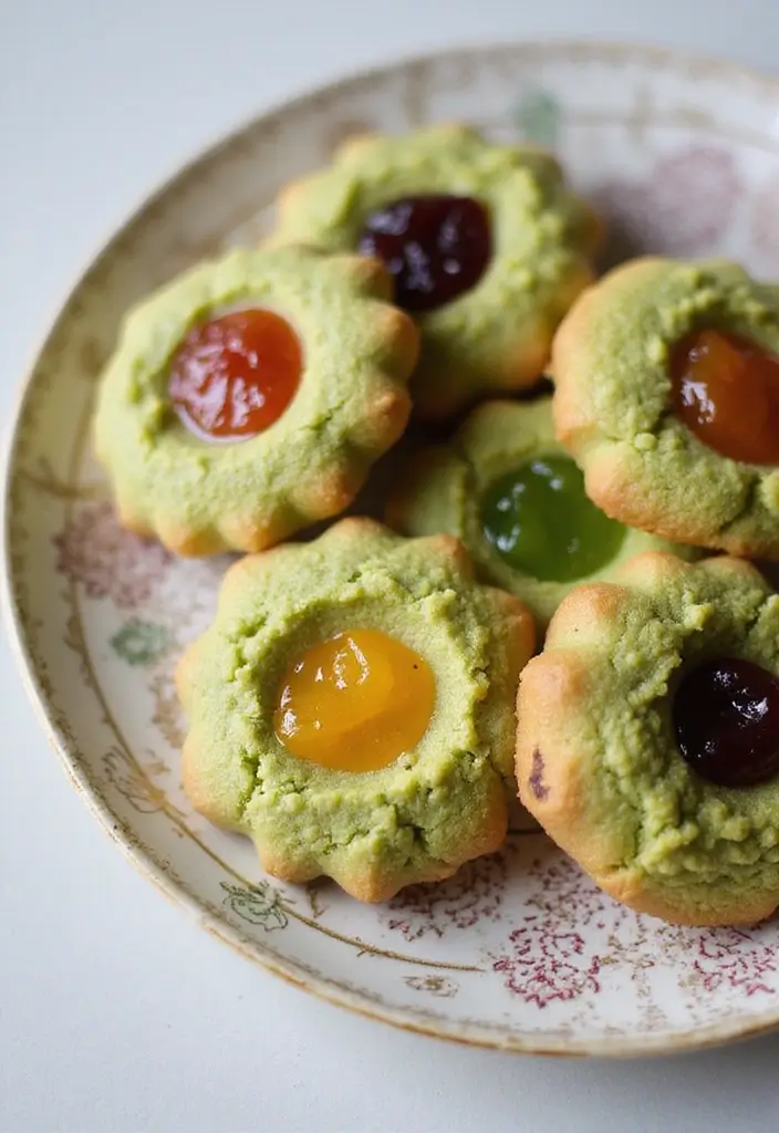 30 Matcha Green Tea Cookies Recipes for a Healthy Treat 102 30 Matcha Green Tea Cookies Recipes for a Healthy Treat - 16. Matcha Green Tea Thumbprint Cookies