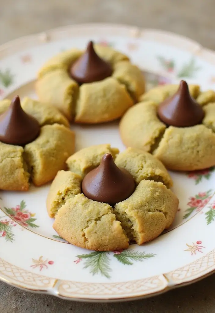30 Matcha Green Tea Cookies Recipes for a Healthy Treat 116 30 Matcha Green Tea Cookies Recipes for a Healthy Treat - 18. Matcha Peanut Butter Blossoms