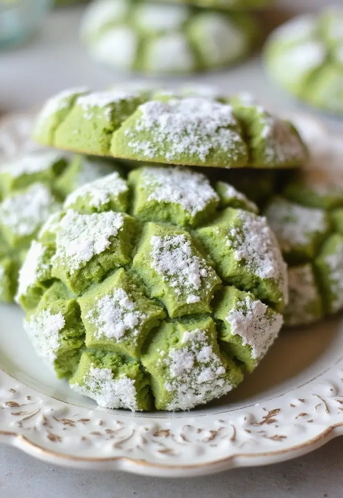 30 Matcha Green Tea Cookies Recipes for a Healthy Treat 144 30 Matcha Green Tea Cookies Recipes for a Healthy Treat - 22. Matcha Green Tea Crinkle Cookies