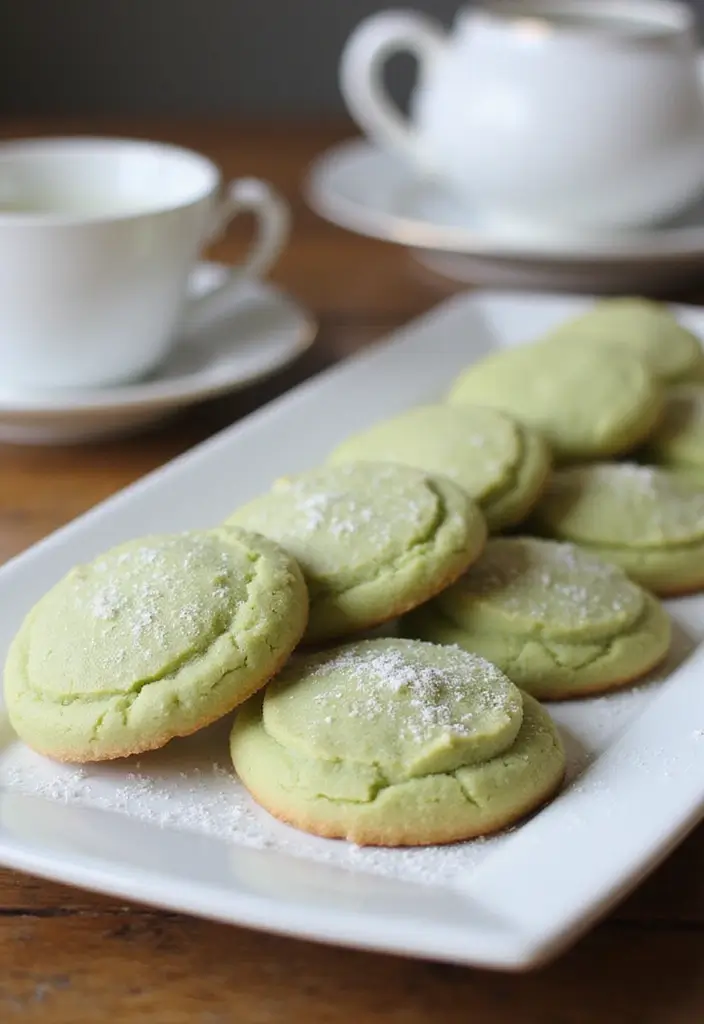 30 Matcha Green Tea Cookies Recipes for a Healthy Treat 29 30 Matcha Green Tea Cookies Recipes for a Healthy Treat - 5. Matcha Green Tea Shortbread Cookies