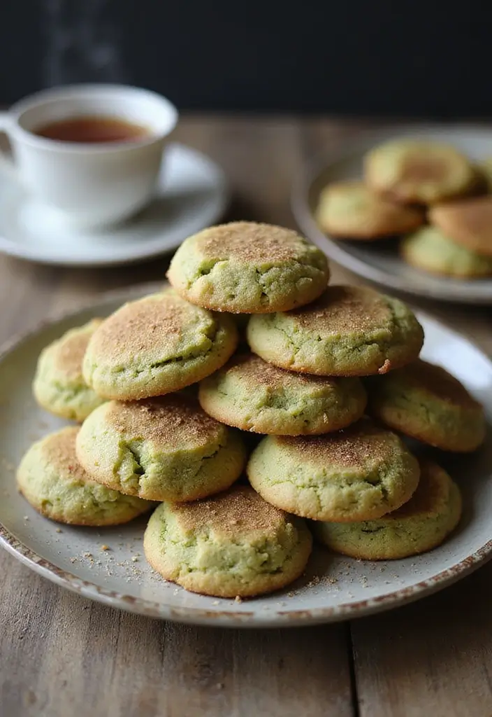 30 Matcha Green Tea Cookies Recipes for a Healthy Treat 36 30 Matcha Green Tea Cookies Recipes for a Healthy Treat - 6. Matcha Green Tea Snickerdoodles
