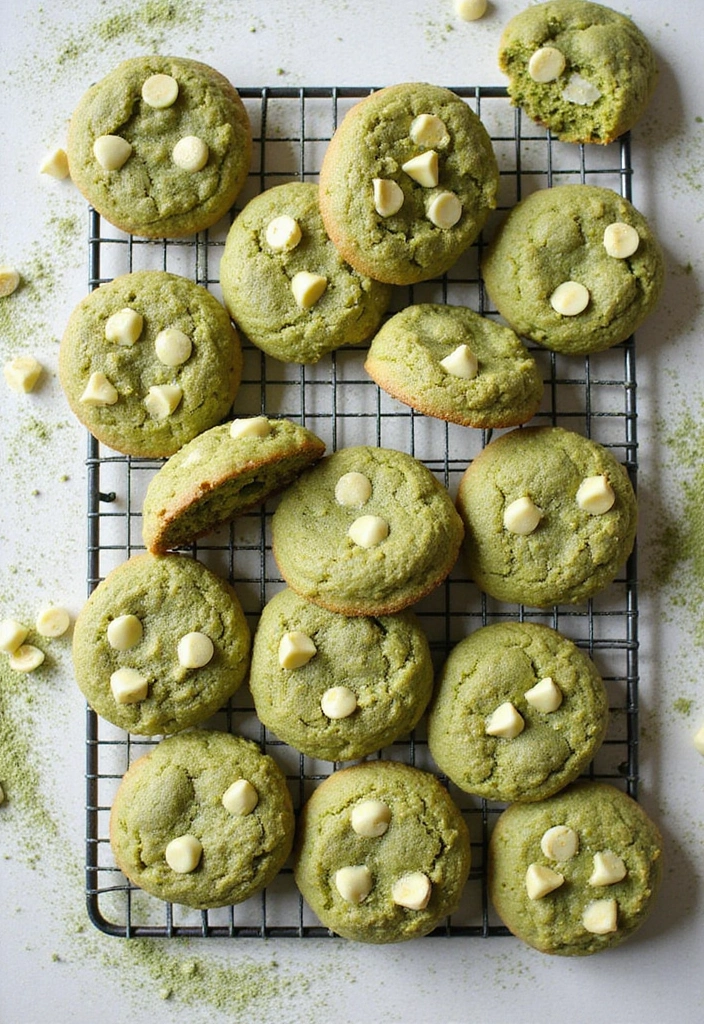 30 Matcha Green Tea Cookies Recipes for a Healthy Treat 43 30 Matcha Green Tea Cookies Recipes for a Healthy Treat - 7. Matcha Green Tea Cookies with White Chocolate Chips