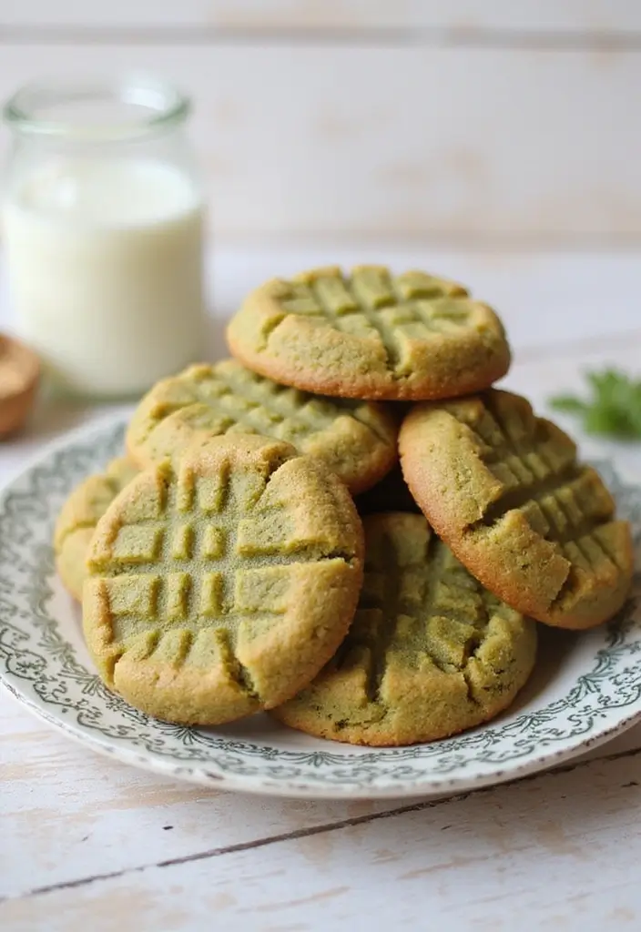 30 Matcha Green Tea Cookies Recipes for a Healthy Treat 50 30 Matcha Green Tea Cookies Recipes for a Healthy Treat - 8. Matcha and Peanut Butter Cookies