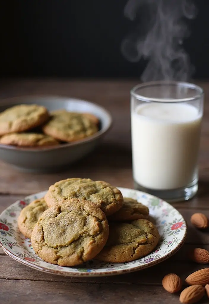 30 Matcha Green Tea Cookies Recipes for a Healthy Treat 57 30 Matcha Green Tea Cookies Recipes for a Healthy Treat - 9. Spiced Matcha Molasses Cookies