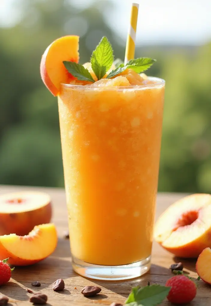 30+ Peach Mango Beverage Mix Herbalife Tea Recipes You’ll Love - 16. Peach Mango Herbal Tea Slushie