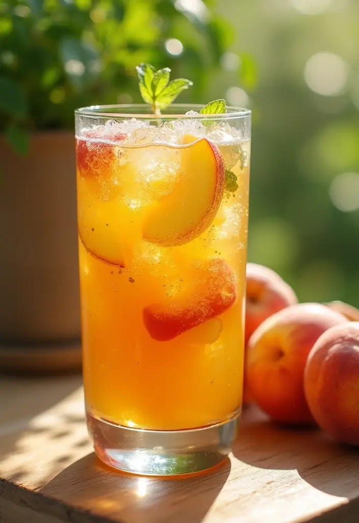 30+ Peach Mango Beverage Mix Herbalife Tea Recipes You’ll Love - 19. Peach Mango Herbal Tea Spritzer