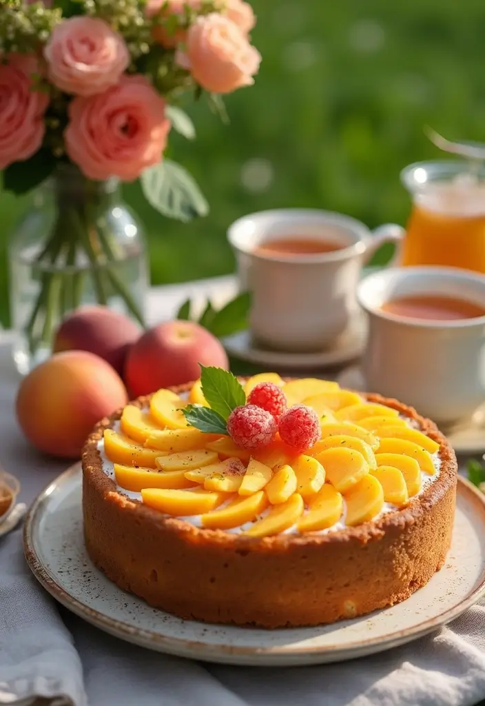 30+ Peach Mango Beverage Mix Herbalife Tea Recipes You’ll Love - 25. Peach Mango Herbal Tea Cake