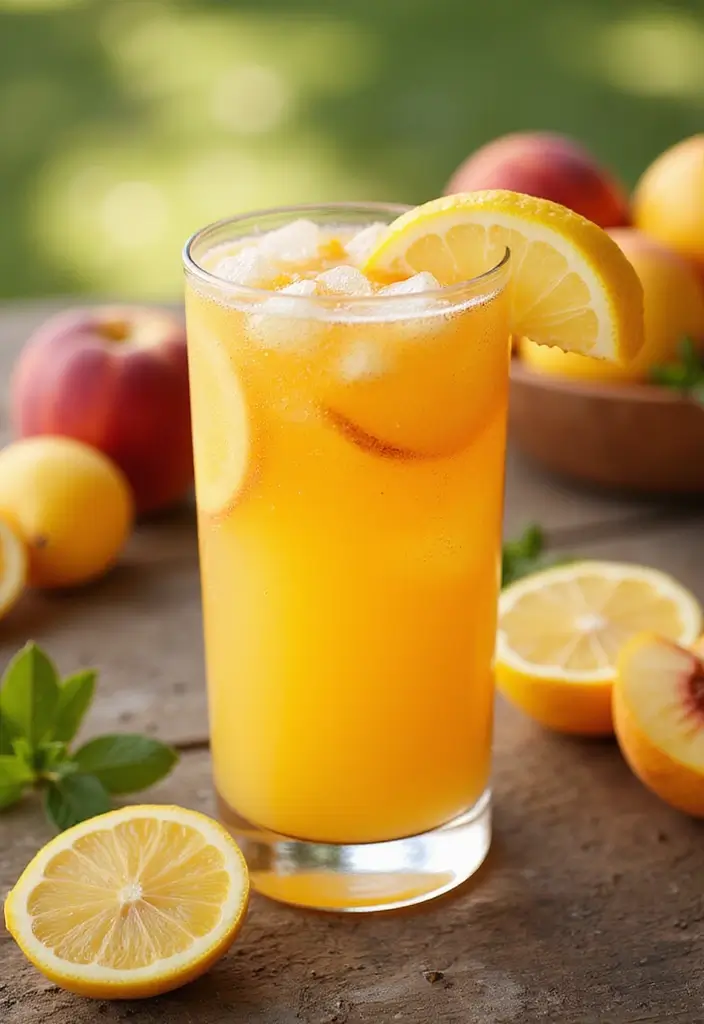 30+ Peach Mango Beverage Mix Herbalife Tea Recipes You’ll Love - 5. Peach Mango Lemonade Fizz