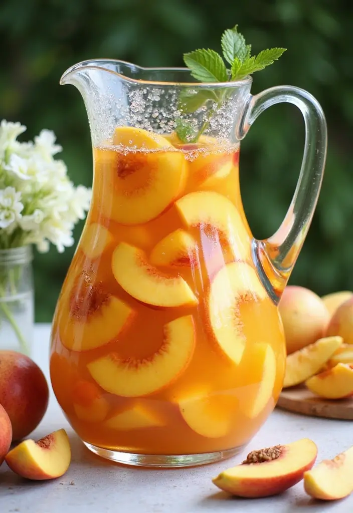 30+ Peach Mango Beverage Mix Herbalife Tea Recipes You’ll Love - 9. Fruity Peach Mango Infused Water