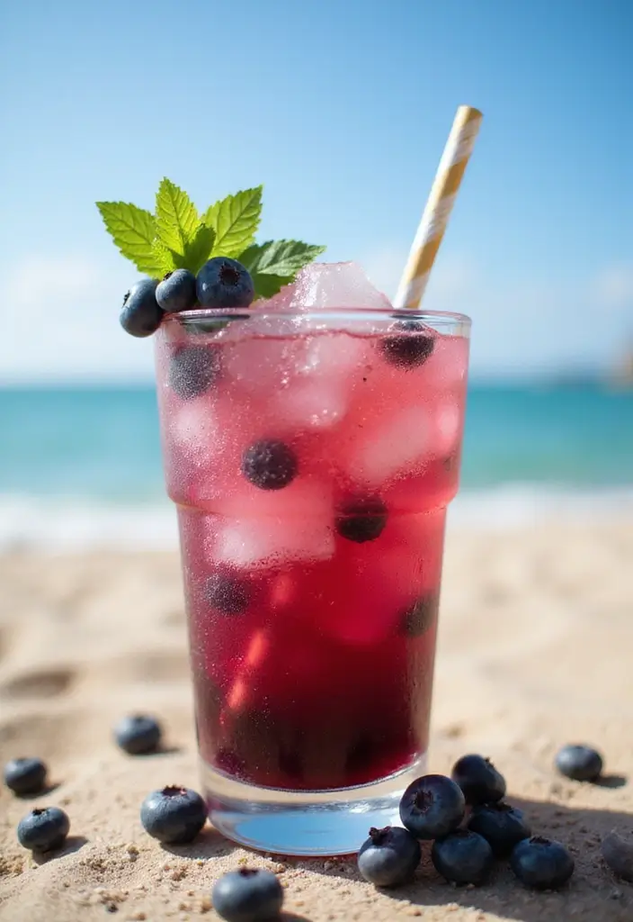 30 Relaxing Tea Recipes for a Peaceful Summer Day 62 30 Relaxing Tea Recipes for a Peaceful Summer Day - 10. Blueberry Coconut Iced Tea