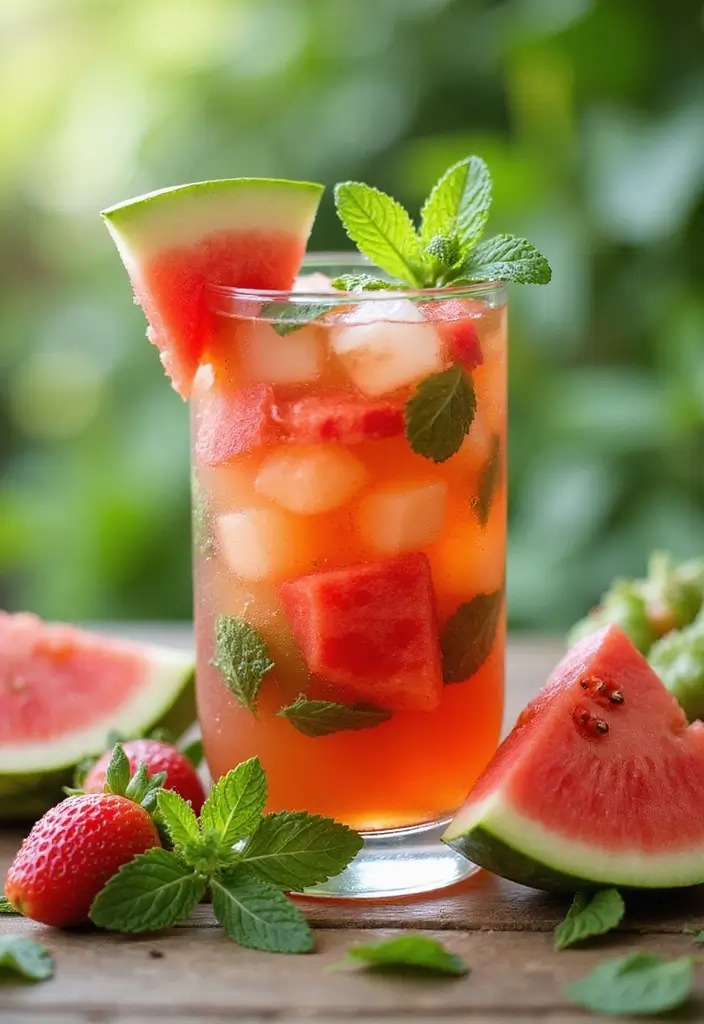 30 Relaxing Tea Recipes for a Peaceful Summer Day 8 30 Relaxing Tea Recipes for a Peaceful Summer Day - 2. Minty Melon Bliss