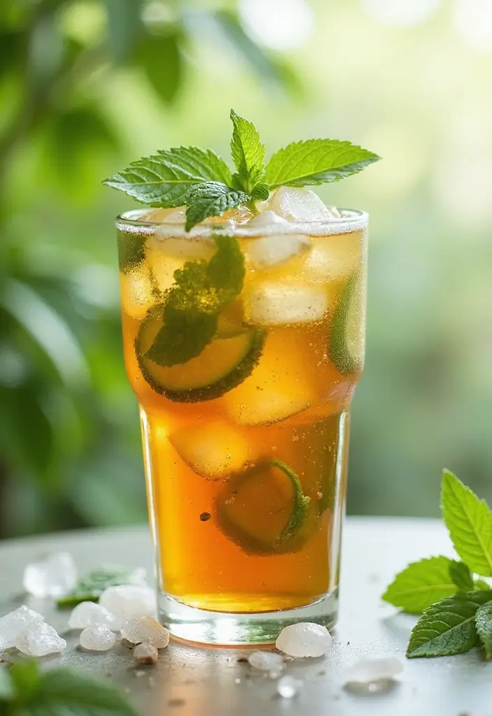 30 Relaxing Tea Recipes for a Peaceful Summer Day 130 30 Relaxing Tea Recipes for a Peaceful Summer Day - 20. Matcha Mint Iced Tea