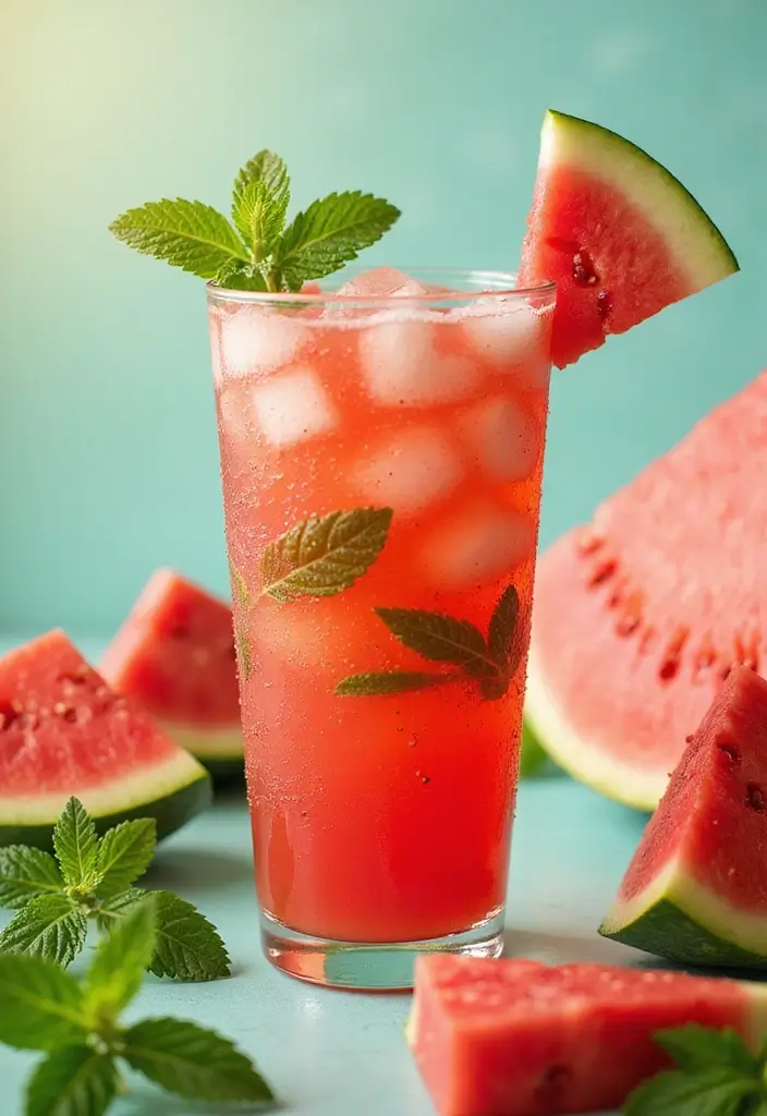 30 Relaxing Tea Recipes for a Peaceful Summer Day 137 30 Relaxing Tea Recipes for a Peaceful Summer Day - 21. Watermelon Mint Cooler