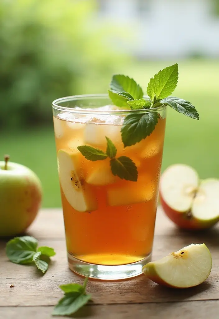 30 Relaxing Tea Recipes for a Peaceful Summer Day 155 30 Relaxing Tea Recipes for a Peaceful Summer Day - 25. Green Apple Basil Iced Tea