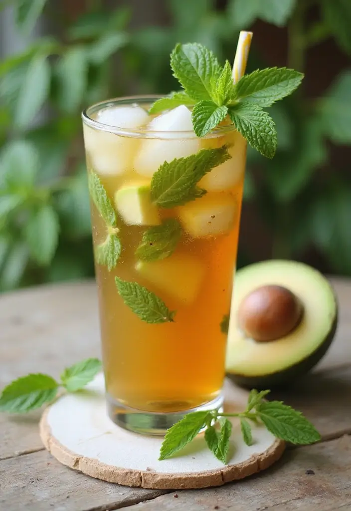 30 Relaxing Tea Recipes for a Peaceful Summer Day 162 30 Relaxing Tea Recipes for a Peaceful Summer Day - 26. Avocado Mint Iced Tea