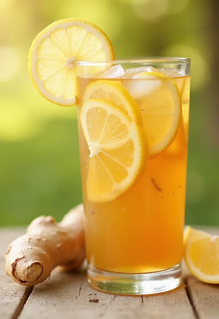 30 Relaxing Tea Recipes for a Peaceful Summer Day 181 30 Relaxing Tea Recipes for a Peaceful Summer Day - 29. Ginger Lemon Iced Tea