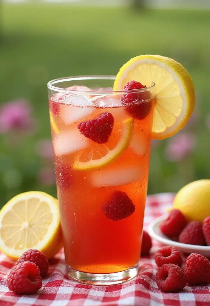 30 Relaxing Tea Recipes for a Peaceful Summer Day 188 30 Relaxing Tea Recipes for a Peaceful Summer Day - 30. Raspberry Lemon Iced Tea