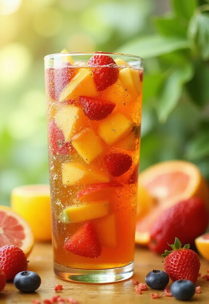 30 Relaxing Tea Recipes for a Peaceful Summer Day 43 30 Relaxing Tea Recipes for a Peaceful Summer Day - 7. Tropical Fruit Infusion