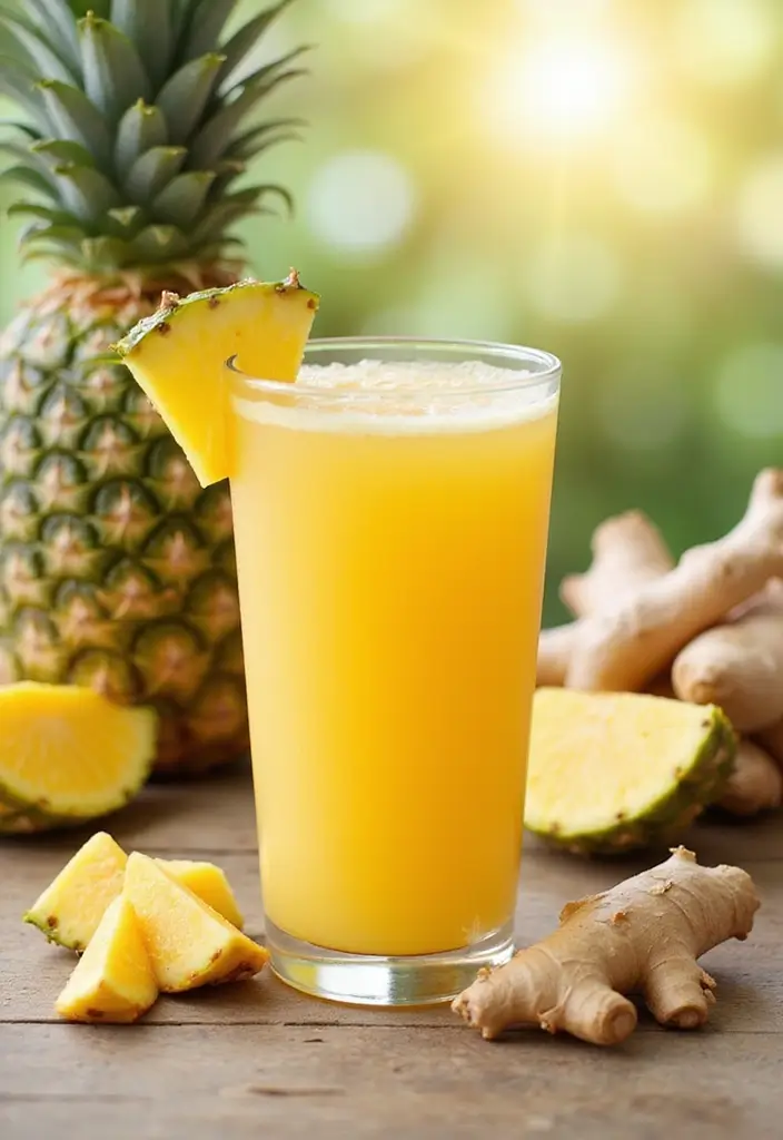 30+ Sore Throat Tea Recipes for Natural Relief 155 30+ Sore Throat Tea Recipes for Natural Relief - 25. Pineapple Ginger Tea