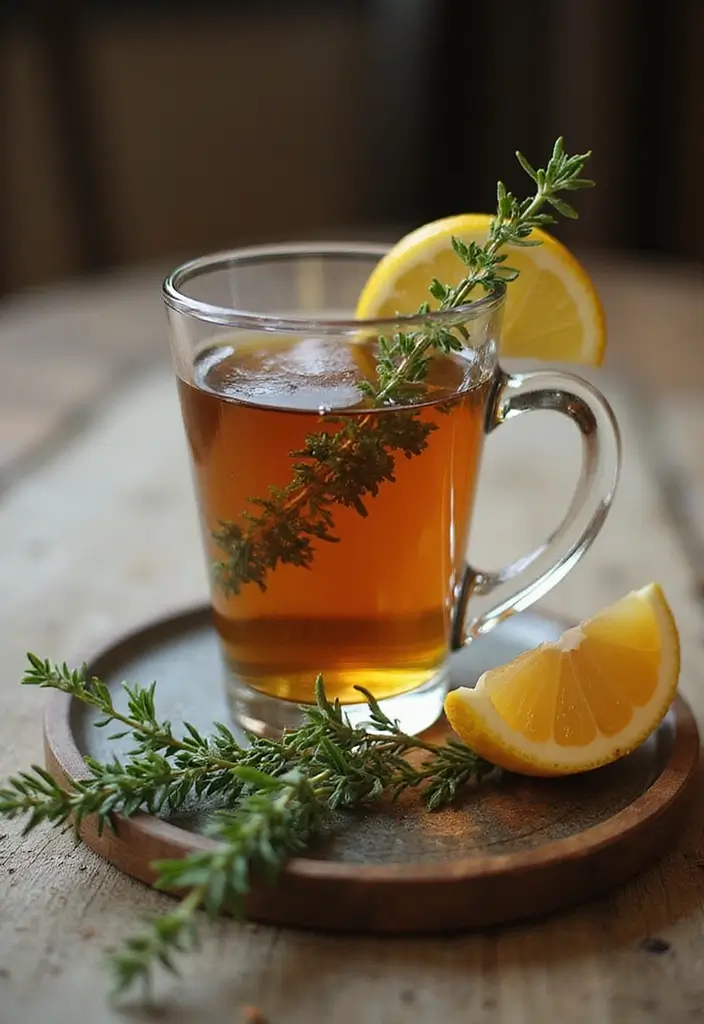 30+ Sore Throat Tea Recipes for Natural Relief 39 30+ Sore Throat Tea Recipes for Natural Relief - 7. Thyme Tea