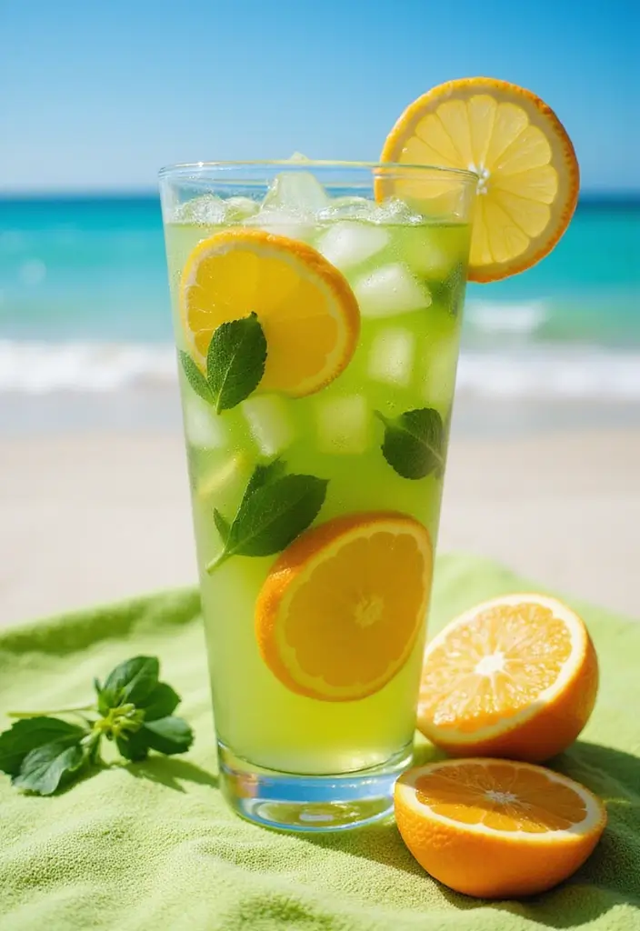 30 Summer Iced Tea Recipes for Refreshing Days 71 30 Summer Iced Tea Recipes for Refreshing Days - 11. Citrus Green Iced Tea