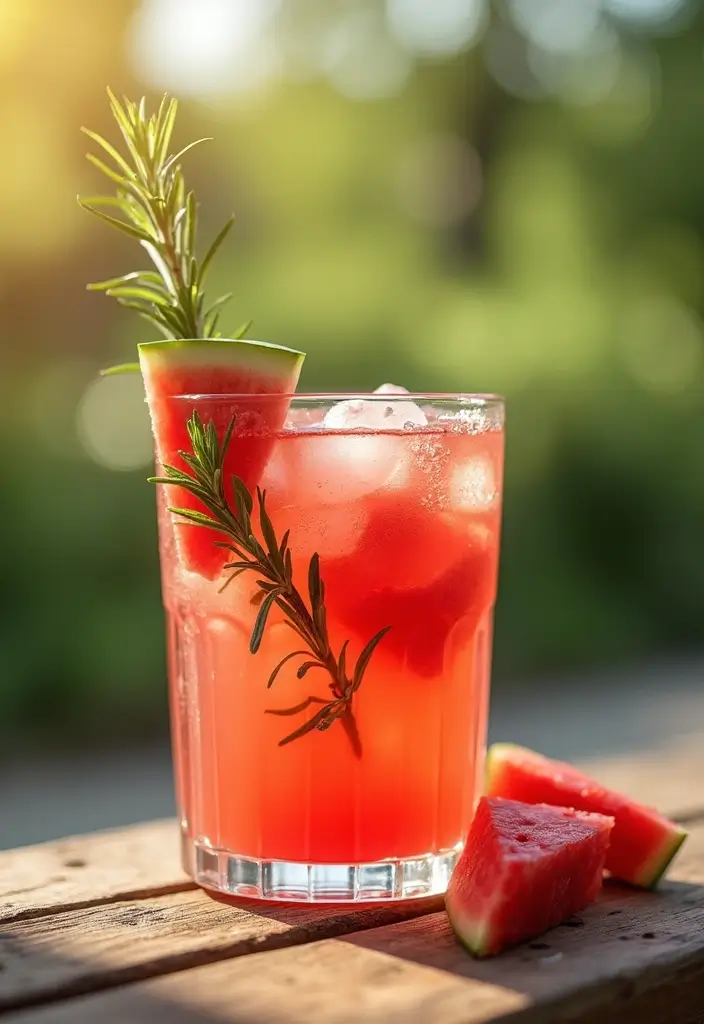 30 Summer Iced Tea Recipes for Refreshing Days 36 30 Summer Iced Tea Recipes for Refreshing Days - 6. Watermelon Rosemary Iced Tea