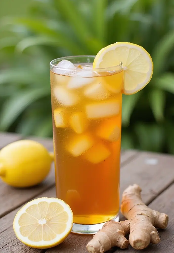 30 Summer Iced Tea Recipes for Refreshing Days 43 30 Summer Iced Tea Recipes for Refreshing Days - 7. Spiced Ginger Iced Tea